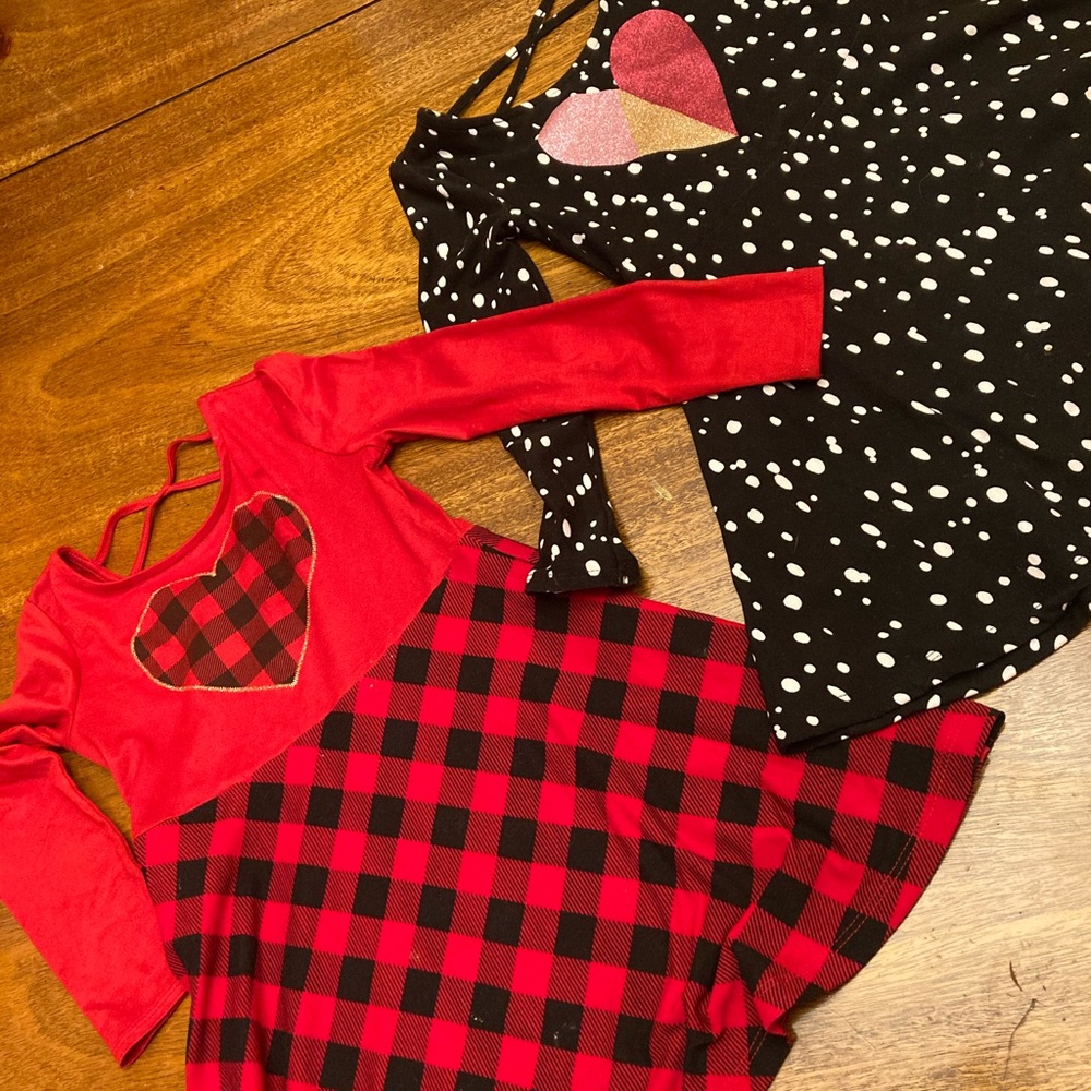 Two cross back dresses